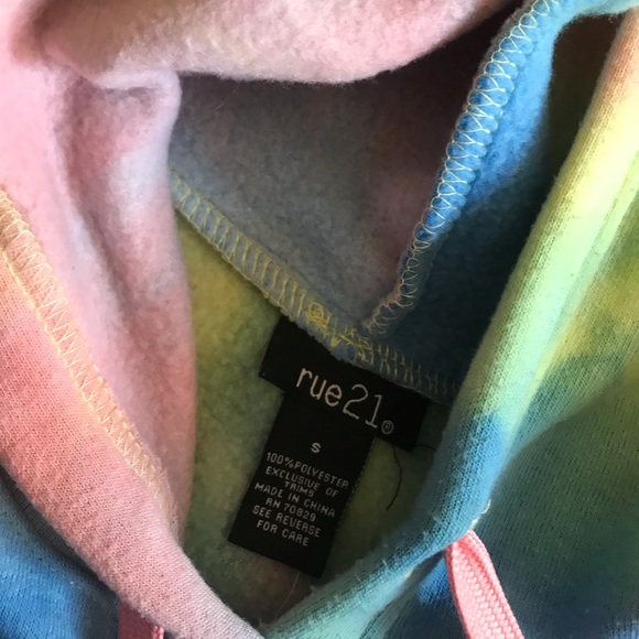 Tie Dye Cropped Hoodie - Picture 3 of 3